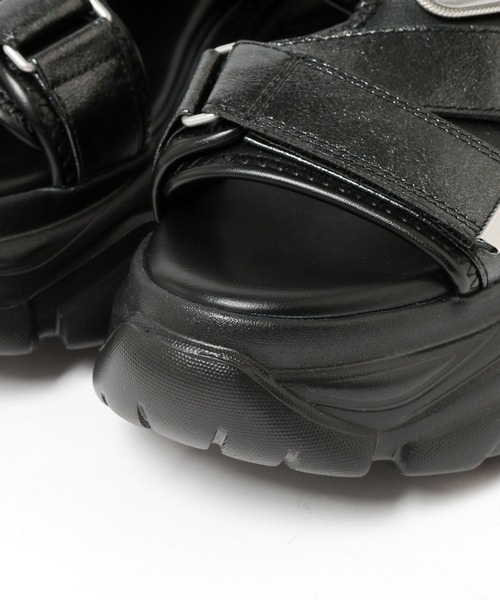 PAGEBOY（ページボーイ）の「≪S/M/Lの3サイズ展開≫ モードバックルスポサン（サンダル・レディース・ブラック系その他/ブラック/グレー系その他・SMALL/MEDIUM/LARGE）」の22枚目の写真