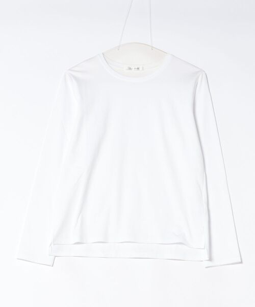 ARCHIVER(アーカイバ)の「【S】【it】【blancvert】コットンロングスリーブT(Tシャツ/カットソー・レディース・ホワイト/ネイビー・36/38)」の1枚目の写真