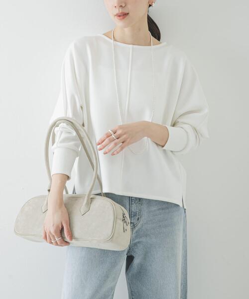 URBAN RESEARCH（アーバンリサーチ）の「ダンボールドルマントップス（スウェット・レディース・ネイビー/オフホワイト・FREE）」の6枚目の写真