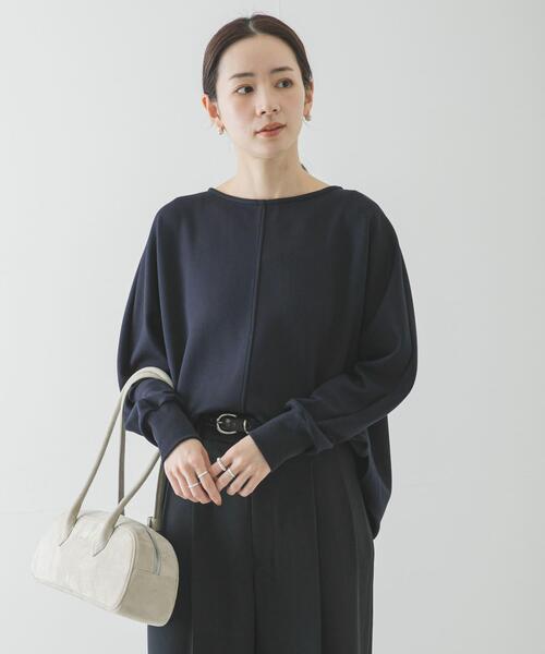 URBAN RESEARCH（アーバンリサーチ）の「ダンボールドルマントップス（スウェット・レディース・ネイビー/オフホワイト・FREE）」の11枚目の写真