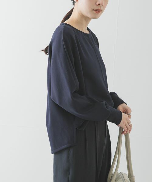 URBAN RESEARCH（アーバンリサーチ）の「ダンボールドルマントップス（スウェット・レディース・ネイビー/オフホワイト・FREE）」の15枚目の写真