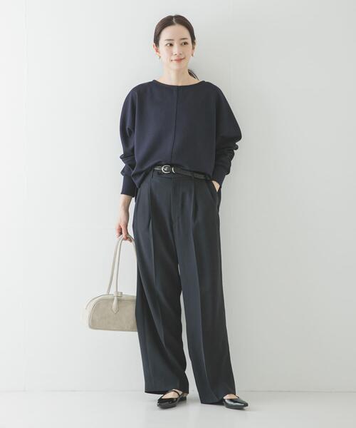 URBAN RESEARCH（アーバンリサーチ）の「ダンボールドルマントップス（スウェット・レディース・ネイビー/オフホワイト・FREE）」の16枚目の写真