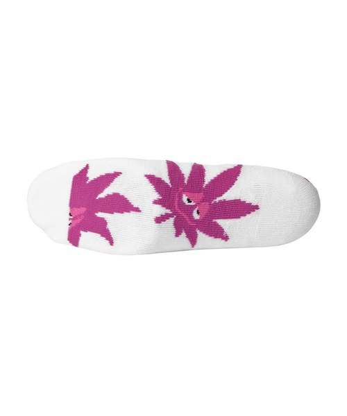HUF（ハフ）の「GREEN BUDDY EXHALE SOCKS（ソックス/靴下・メンズ・ブラック/ホワイト・O/S）」の3枚目の写真