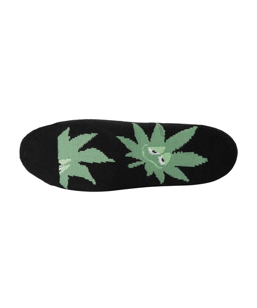 HUF（ハフ）の「GREEN BUDDY EXHALE SOCKS（ソックス/靴下・メンズ・ブラック/ホワイト・O/S）」の4枚目の写真