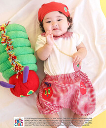 SLAP SLIP BABY | 【絵本コラボ-はらぺこあおむし-】無地&チェック柄パンツ+帽子セットベビー(70~80cm)(その他ベビーウェア)