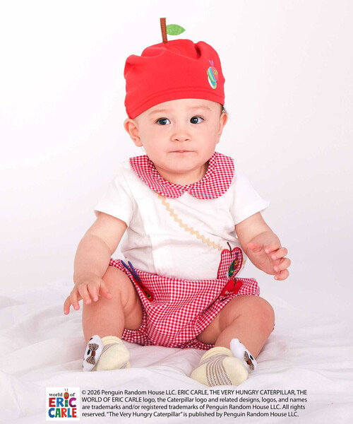 SLAP SLIP BABY(スラップスリップベビー)の「【絵本コラボ-はらぺこあおむし-】無地&チェック柄パンツ+帽子セットベビー(70~80cm)(その他ベビーウェア・キッズ・グリーン系その他/レッド系その他・FREE)」の20枚目の写真