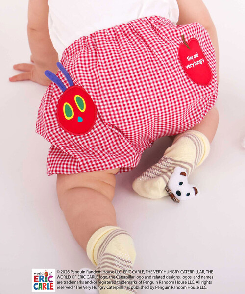 SLAP SLIP BABY(スラップスリップベビー)の「【絵本コラボ-はらぺこあおむし-】無地&チェック柄パンツ+帽子セットベビー(70~80cm)(その他ベビーウェア・キッズ・グリーン系その他/レッド系その他・FREE)」の19枚目の写真