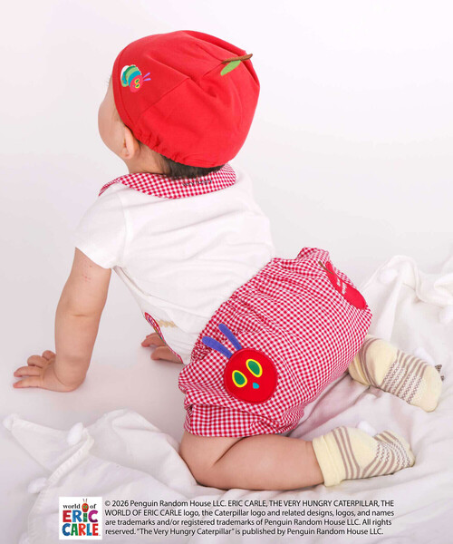 SLAP SLIP BABY(スラップスリップベビー)の「【絵本コラボ-はらぺこあおむし-】無地&チェック柄パンツ+帽子セットベビー(70~80cm)(その他ベビーウェア・キッズ・グリーン系その他/レッド系その他・FREE)」の18枚目の写真