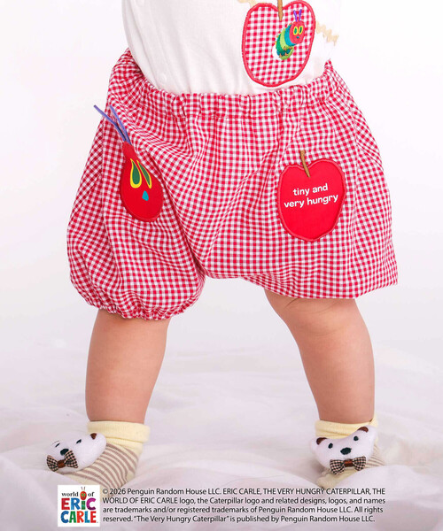 SLAP SLIP BABY(スラップスリップベビー)の「【絵本コラボ-はらぺこあおむし-】無地&チェック柄パンツ+帽子セットベビー(70~80cm)(その他ベビーウェア・キッズ・グリーン系その他/レッド系その他・FREE)」の17枚目の写真