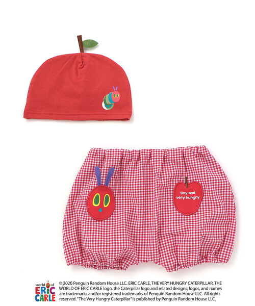 SLAP SLIP BABY(スラップスリップベビー)の「【絵本コラボ-はらぺこあおむし-】無地&チェック柄パンツ+帽子セットベビー(70~80cm)(その他ベビーウェア・キッズ・グリーン系その他/レッド系その他・FREE)」の16枚目の写真