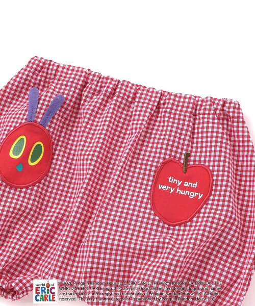 SLAP SLIP BABY(スラップスリップベビー)の「【絵本コラボ-はらぺこあおむし-】無地&チェック柄パンツ+帽子セットベビー(70~80cm)(その他ベビーウェア・キッズ・グリーン系その他/レッド系その他・FREE)」の10枚目の写真