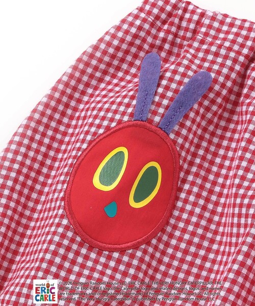 SLAP SLIP BABY(スラップスリップベビー)の「【絵本コラボ-はらぺこあおむし-】無地&チェック柄パンツ+帽子セットベビー(70~80cm)(その他ベビーウェア・キッズ・グリーン系その他/レッド系その他・FREE)」の9枚目の写真