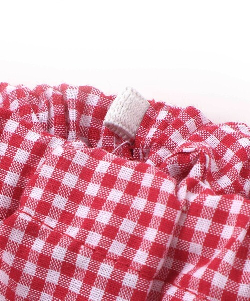 SLAP SLIP BABY(スラップスリップベビー)の「【絵本コラボ-はらぺこあおむし-】無地&チェック柄パンツ+帽子セットベビー(70~80cm)(その他ベビーウェア・キッズ・グリーン系その他/レッド系その他・FREE)」の5枚目の写真