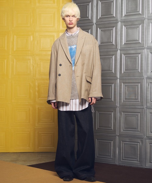 MAISON SPECIAL(メゾンスペシャル)の「《UNISEX》Fade Abstract Hand-Printed Prime-Over Stitched Crew Neck T-shirt/フェードアブストラクトハンドプリントプライムオーバーステッチクルーネックTシャツ【MAISON SPECIAL/メゾンスペシャル】(Tシャツ/カットソー・メンズ・その他1/グレー/チャコールグレー・0/1/2)」の7枚目の写真