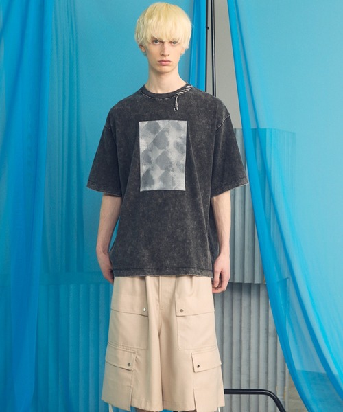 MAISON SPECIAL(メゾンスペシャル)の「《UNISEX》Fade Abstract Hand-Printed Prime-Over Stitched Crew Neck T-shirt/フェードアブストラクトハンドプリントプライムオーバーステッチクルーネックTシャツ【MAISON SPECIAL/メゾンスペシャル】(Tシャツ/カットソー・メンズ・その他1/グレー/チャコールグレー・0/1/2)」の15枚目の写真