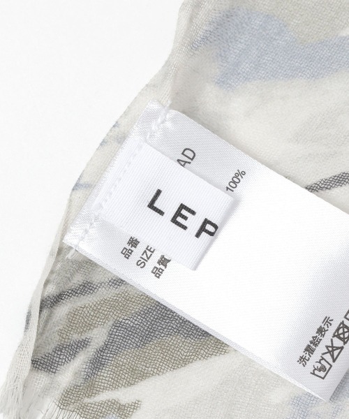 LEPSIM(レプシィム)の「コットン総柄スカーフ 634391(ストール/ショール・レディース・ライトブルー/ライトグレー・ONE SIZE)」の5枚目の写真