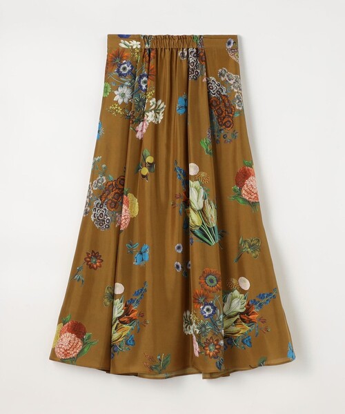 caban（キャバン）の「シルク BOUQUETプリント フレアスカート（スカート・レディース・ブラック系その他/ホワイト系その他/カーキ/ブラウン系その他/ライトブルー・S/XS）」の7枚目の写真
