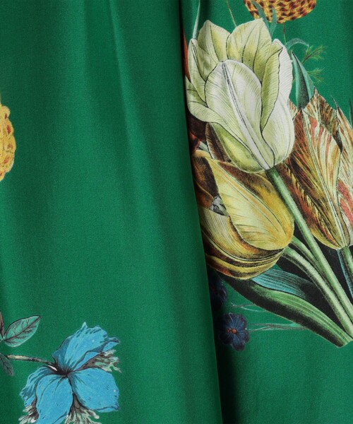 caban（キャバン）の「シルク BOUQUETプリント フレアスカート（スカート・レディース・ブラック系その他/ホワイト系その他/カーキ/ブラウン系その他/ライトブルー・S/XS）」の15枚目の写真