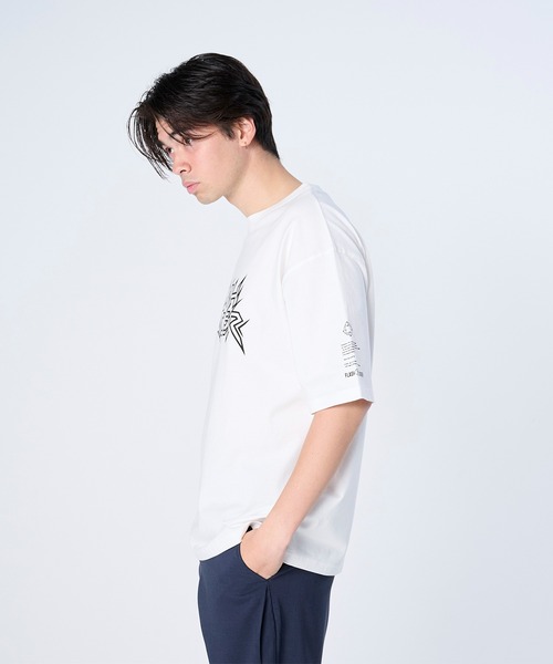 FLASH PACKER(フラッシュパッカー)の「FLASH PACKER フラッシュパッカー/ Dry Silky Cotton パンクロゴ 半袖Tシャツ ボックスシルエット ユニセックス // XT-EDGY(Tシャツ/カットソー・メンズ・ホワイト/ブラック・MEDIUM/LARGE/X-LARGE/SMALL)」の6枚目の写真