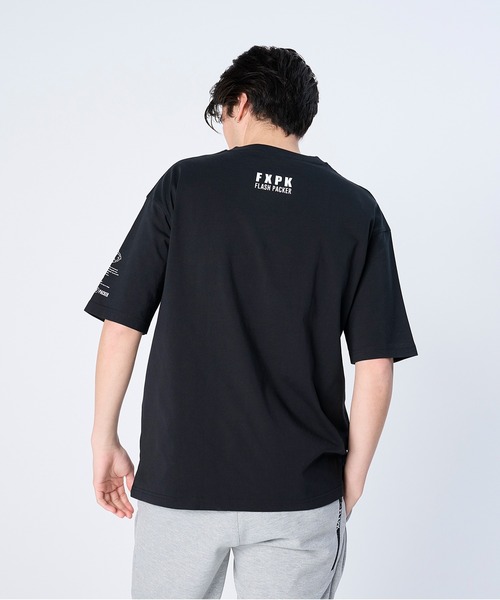 FLASH PACKER(フラッシュパッカー)の「FLASH PACKER フラッシュパッカー/ Dry Silky Cotton パンクロゴ 半袖Tシャツ ボックスシルエット ユニセックス // XT-EDGY(Tシャツ/カットソー・メンズ・ホワイト/ブラック・MEDIUM/LARGE/X-LARGE/SMALL)」の12枚目の写真