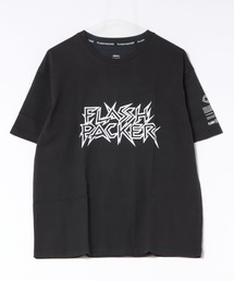 FLASH PACKER（フラッシュパッカー）の「FLASH PACKER フラッシュパッカー/ Dry Silky Cotton パンクロゴ 半袖Tシャツ ボックスシルエット ユニセックス // XT-EDGY（Tシャツ/カットソー）」