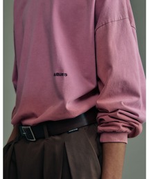 ADAM PATEK gallagher aging embroidered long-sleeved T ロングスリーブTシャツ