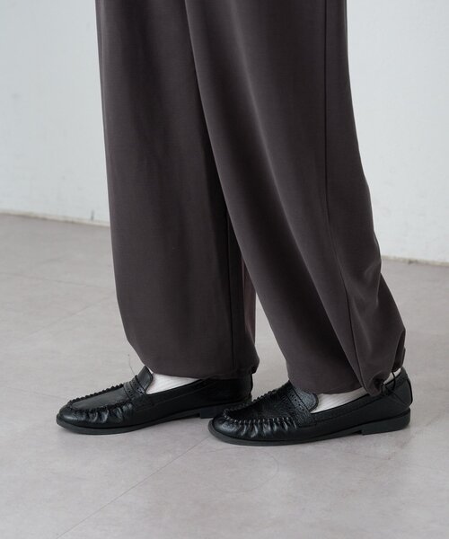 CIAOPANIC TYPY（チャオパニックティピー）の「フロントZIP裾ドロストオールインワン（つなぎ/オールインワン・レディース・ブラック/チャコールグレー/ベージュ・LARGE/MEDIUM/SMALL）」の22枚目の写真