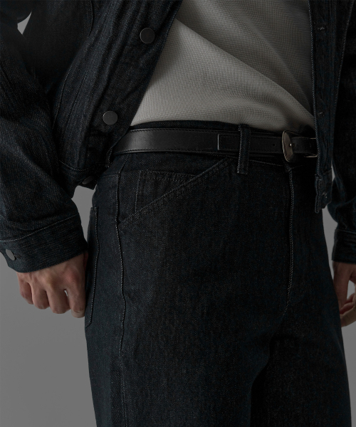 BOWLOW PRODUCT（バウロープロダクト）の「ウォッシュドダークインディゴセミフレアデニムパンツ（デニムパンツ・メンズ・その他・MEDIUM/LARGE/X-LARGE）」の7枚目の写真