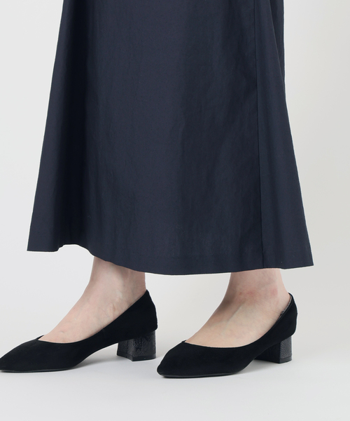 VERMEIL par iena（ヴェルメイユパーイエナ）の「Cotton Linen Flare Dress（ワンピース・レディース・ネイビー/ホワイト・38/36）」の18枚目の写真