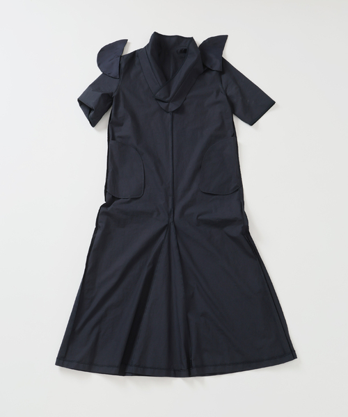 VERMEIL par iena（ヴェルメイユパーイエナ）の「Cotton Linen Flare Dress（ワンピース・レディース・ネイビー/ホワイト・38/36）」の19枚目の写真
