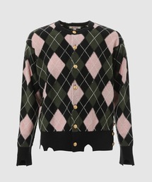 DIAMOND SCRAPED CARDIGAN