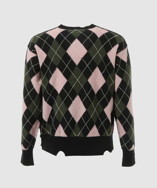 MASU(エムエーエスユー)の「DIAMOND SCRAPED CARDIGAN(カーディガン/ボレロ・メンズ・ピンク系その他/グリーン系その他/イエロー系その他・48/46)」の6枚目の写真