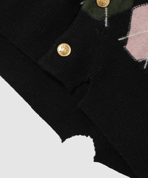 MASU(エムエーエスユー)の「DIAMOND SCRAPED CARDIGAN(カーディガン/ボレロ・メンズ・ピンク系その他/グリーン系その他/イエロー系その他・48/46)」の9枚目の写真