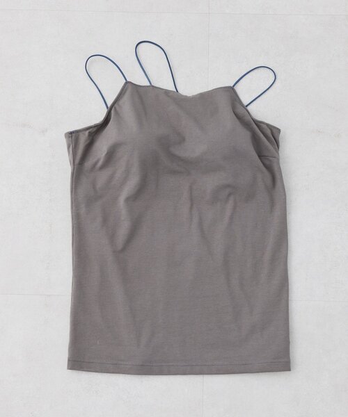 CIAOPANIC TYPY（チャオパニックティピー）の「【吸水速乾】2way配色カップ付きキャミソール（タンクトップ・レディース・オフホワイト/チャコールグレー/ブラウン/ブラック・FREE）」の14枚目の写真