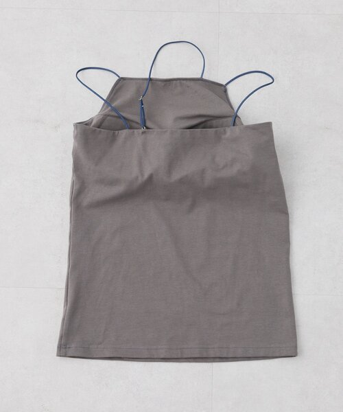 CIAOPANIC TYPY（チャオパニックティピー）の「【吸水速乾】2way配色カップ付きキャミソール（タンクトップ・レディース・オフホワイト/チャコールグレー/ブラウン/ブラック・FREE）」の15枚目の写真