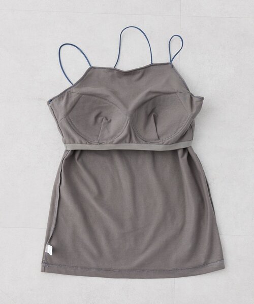 CIAOPANIC TYPY（チャオパニックティピー）の「【吸水速乾】2way配色カップ付きキャミソール（タンクトップ・レディース・オフホワイト/チャコールグレー/ブラウン/ブラック・FREE）」の16枚目の写真