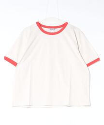 a.p.o.v. | a.p.o.v. クロップド丈リンガーTシャツ(Tシャツ/カットソー)