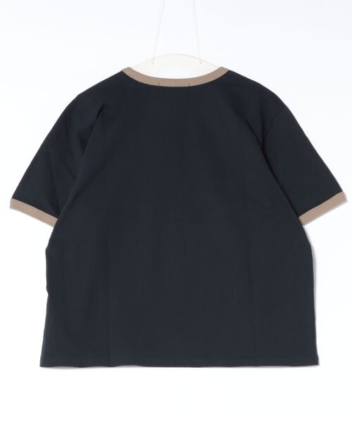 a.p.o.v.(エーピーオービー)の「a.p.o.v. クロップド丈リンガーTシャツ(Tシャツ/カットソー・メンズ・ミント/ネイビー/ホワイト/ブラウン・ONESIZE)」の5枚目の写真