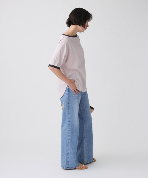 BABYLONE（バビロン）の「バイカラーカットソー/マシンウォッシャブル（Tシャツ/カットソー・レディース・ブラック/ピンク・フリー）」の16枚目の写真