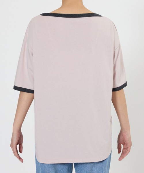 BABYLONE（バビロン）の「バイカラーカットソー/マシンウォッシャブル（Tシャツ/カットソー・レディース・ブラック/ピンク・フリー）」の21枚目の写真
