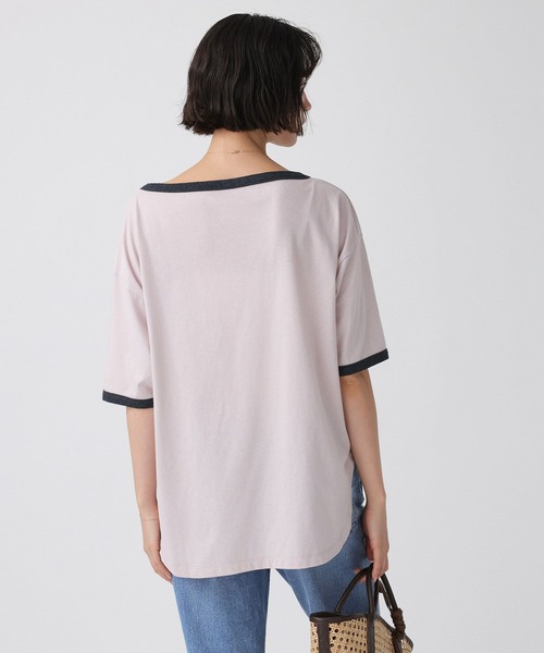 BABYLONE（バビロン）の「バイカラーカットソー/マシンウォッシャブル（Tシャツ/カットソー・レディース・ブラック/ピンク・フリー）」の8枚目の写真