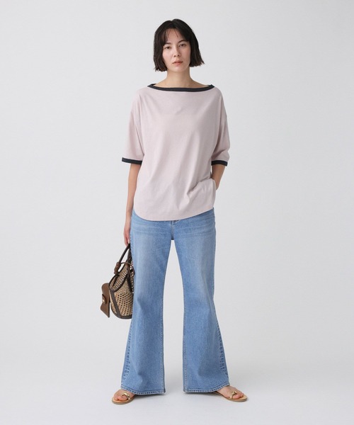 BABYLONE（バビロン）の「バイカラーカットソー/マシンウォッシャブル（Tシャツ/カットソー・レディース・ブラック/ピンク・フリー）」の15枚目の写真