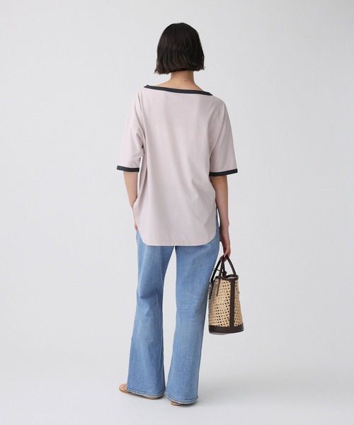 BABYLONE（バビロン）の「バイカラーカットソー/マシンウォッシャブル（Tシャツ/カットソー・レディース・ブラック/ピンク・フリー）」の18枚目の写真