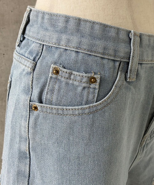 meJane(ミージェーン)の「カットオフ ダメージデニム ショートパンツ(デニムパンツ・レディース・ブルー・L/M/S)」の8枚目の写真
