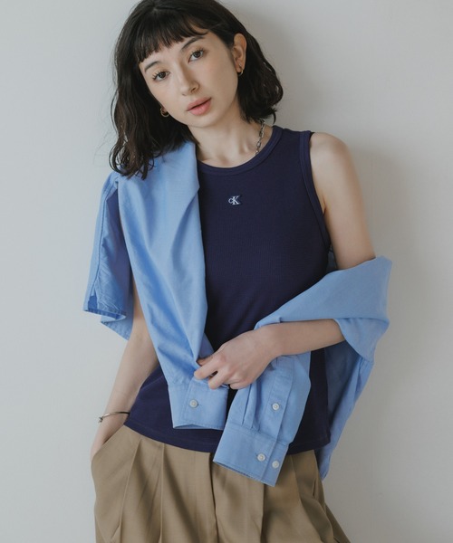セール】Calvin Klein/カルバンクライン SL MONOGRAM PATCH WAFFLE