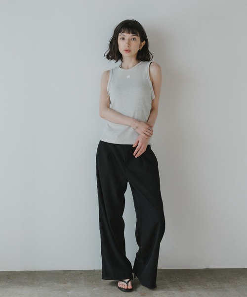 Calvin Klein(カルバン・クライン)の「Calvin Klein/カルバンクライン SL MONOGRAM PATCH WAFFLE RACER TANK 2026年 夏 夏服(タンクトップ・レディース・ネイビー/アイボリー・XS/S/M)」の22枚目の写真