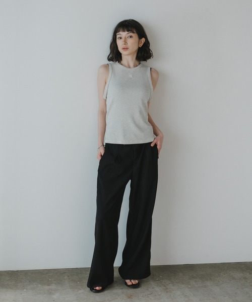 Calvin Klein(カルバン・クライン)の「Calvin Klein/カルバンクライン SL MONOGRAM PATCH WAFFLE RACER TANK 2026年 夏 夏服(タンクトップ・レディース・ネイビー/アイボリー・XS/S/M)」の21枚目の写真
