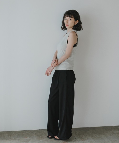 Calvin Klein(カルバン・クライン)の「Calvin Klein/カルバンクライン SL MONOGRAM PATCH WAFFLE RACER TANK 2026年 夏 夏服(タンクトップ・レディース・ネイビー/アイボリー・XS/S/M)」の20枚目の写真