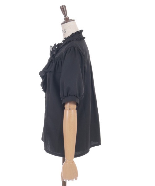axes femme（アクシーズファム）の「リボン×ジャボブローチブラウス（シャツ/ブラウス・レディース・ダークグリーン/ブラック/ホワイト・MEDIUM/LARGE）」の11枚目の写真