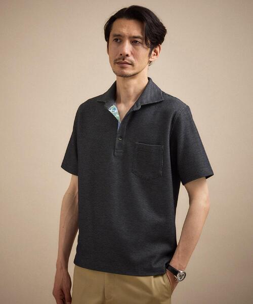 TAKEO KIKUCHI(タケオキクチ)の「【抗菌防臭】ハニカムメランジ ポロシャツ(ポロシャツ・メンズ・ライトグレー/ホワイト/ベビーピンク/ブルー/ネイビー/ブルー系その他・04/03/02/01/05)」の11枚目の写真